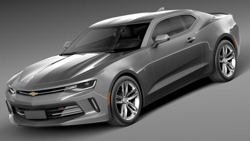 Chevrolet Camaro 2016 3D Model .c4d .max .obj .3ds .fbx .stl .blend 