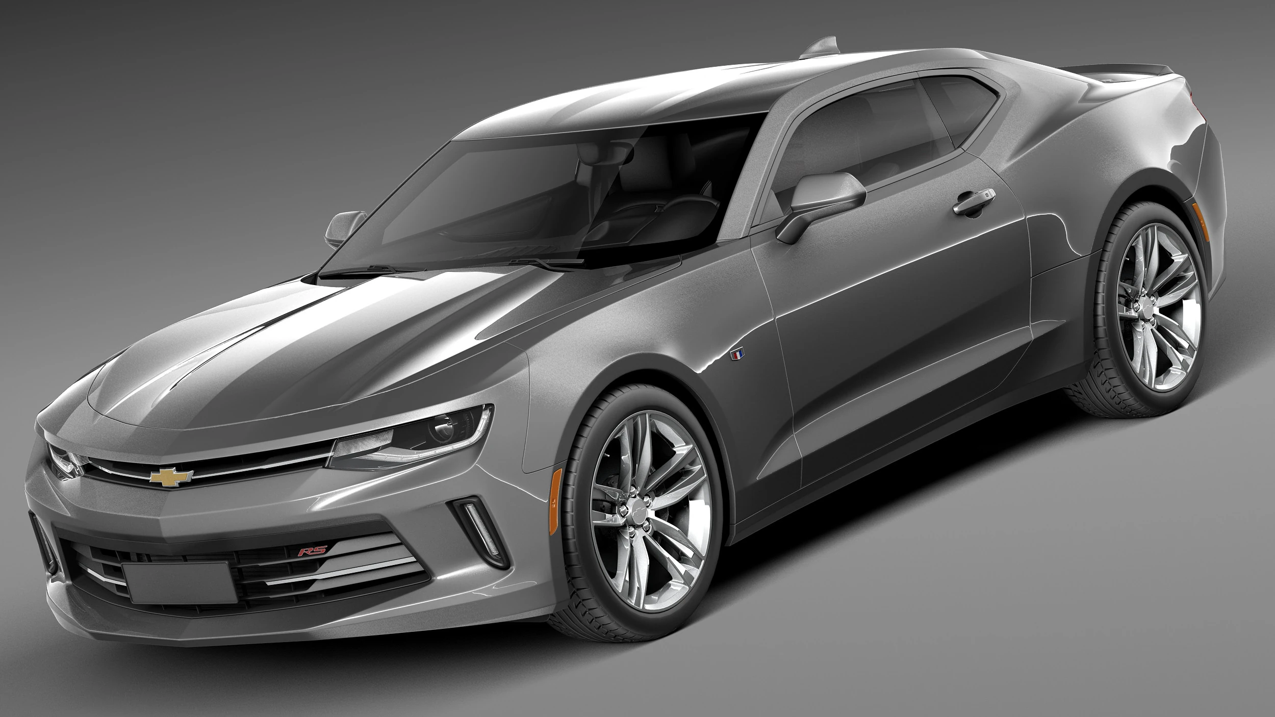 Chevrolet Camaro 2016 3D Model .c4d .max .obj .3ds .fbx .stl .blend 