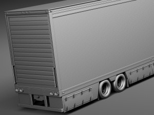 Kenworth W900 Sleeper Cab Trailer 2014 3D Модель