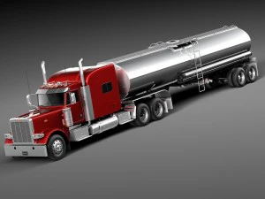 Peterbilt 389 Sleeper Cab Tanker 2015 3D Model
