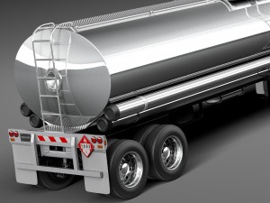 Peterbilt 389 Sleeper Cab Tanker 2015 Modelo 3D