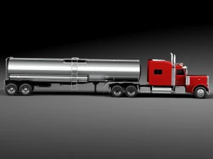 Peterbilt 389 Sleeper Cab Tanker 2015 3D Model