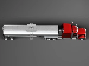 Peterbilt 389 Sleeper Cab Tanker 2015 3D Model