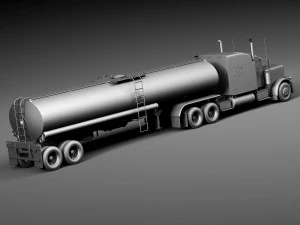 Peterbilt 389 Sleeper Cab Tanker 2015 3D Model