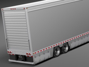 Peterbilt 579 Semi Truck Trailer 2012 3D 모델