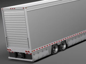 Peterbilt 579 Semi Truck Trailer 2012 3D Model