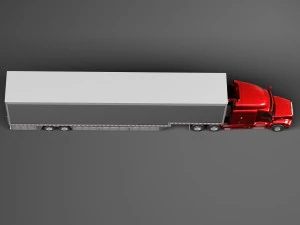 Peterbilt 579 Semi Truck Trailer 2012 3D Model