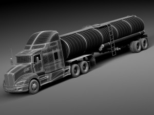 Kenworth T660 Tanker 2015 3D Model