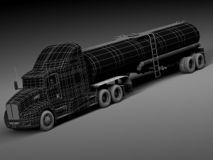 Kenworth T660 Tanker 2015 3D Model