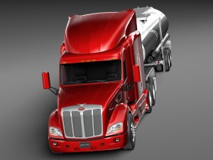 Peterbilt 579 Semi Truck Tanker 2012-2015 3D Model