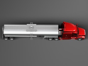 Peterbilt 579 Semi Truck Tanker 2012-2015 3D Model