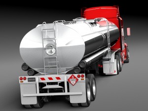 Peterbilt 579 Semi Truck Tanker 2012-2015 3D Model
