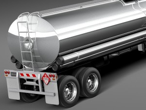 Peterbilt 579 Semi Truck Tanker 2012-2015 3D Model
