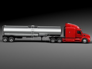 Peterbilt 579 Semi Truck Tanker 2012-2015 3D Model