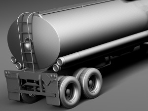 Peterbilt 579 Semi Truck Tanker 2012-2015 3D Model