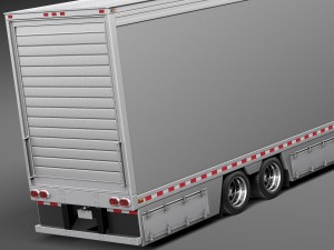 Peterbilt 389 Sleeper Cab Trailer 2015 3D 모델