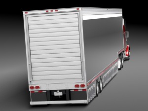 Peterbilt 389 Sleeper Cab Trailer 2015 3D 모델