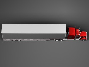 Peterbilt 389 Sleeper Cab Trailer 2015 3D 모델