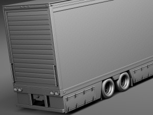 Peterbilt 389 Sleeper Cab Trailer 2015 3D 모델