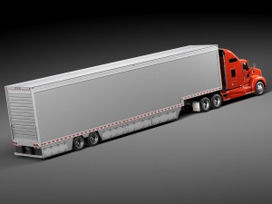 Kenworth T660 2015 Trailer Modello 3D