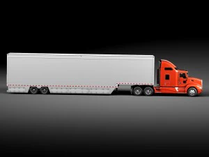 Kenworth T660 2015 Trailer 3D Model