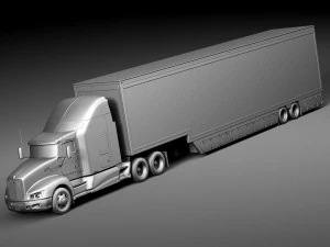 Kenworth T660 2015 Trailer 3D Model