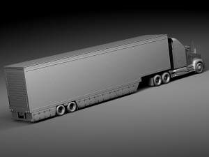 Kenworth T660 2015 Trailer Modello 3D