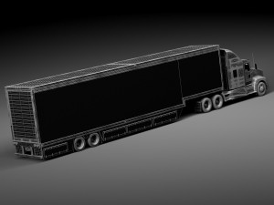 Kenworth T660 2015 Trailer Modello 3D