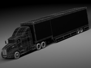 Kenworth T660 2015 Trailer Modello 3D