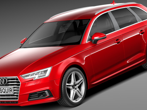 Audi A4 Avant 2016 3D 模型