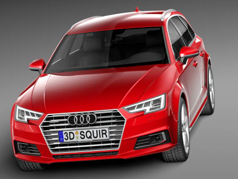 Audi A4 Avant 2016 3D Model