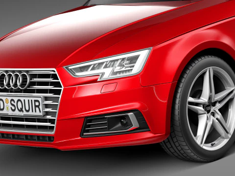 Audi A4 Avant 2016 3D Model