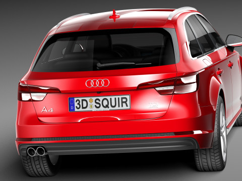 Audi A4 Avant 2016 3D-Modell