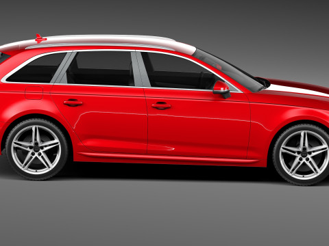 Audi A4 Avant 2016 3D-Modell