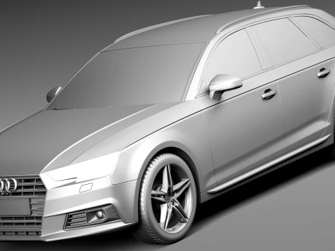 Audi A4 Avant 2016 3D Model