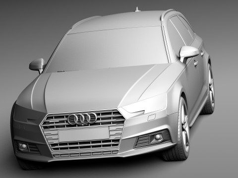 Audi A4 Avant 2016 3D-Modell