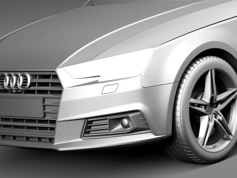 Audi A4 Avant 2016 3D Model