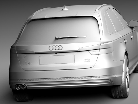 Audi A4 Avant 2016 3D-Modell