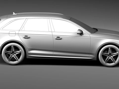 Audi A4 Avant 2016 3D Model