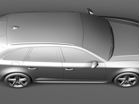 Audi A4 Avant 2016 3D-Modell