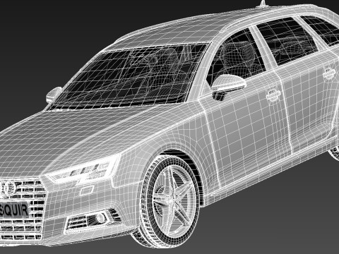 Audi A4 Avant 2016 3D-Modell