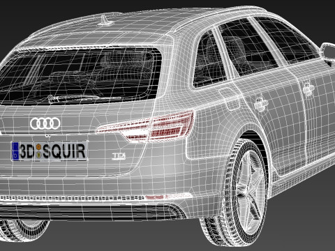 Audi A4 Avant 2016 3D-Modell