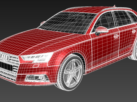Audi A4 Avant 2016 3D Модель
