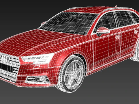 Audi A4 Avant 2016 3D Model