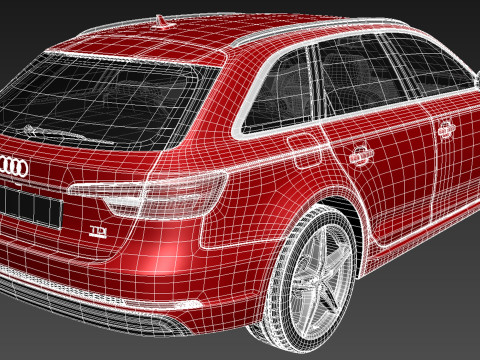 Audi A4 Avant 2016 3D Модель