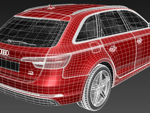 Audi A4 Avant 2016 3D Model