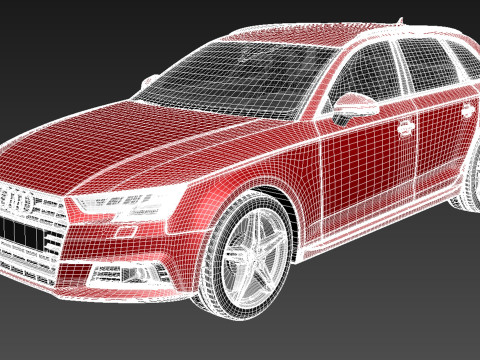 Audi A4 Avant 2016 3D Модель