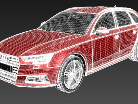 Audi A4 Avant 2016 3D Model