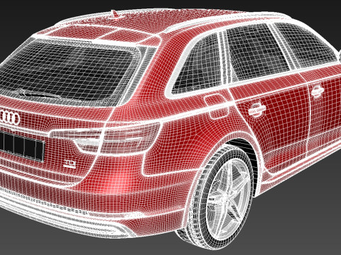 Audi A4 Avant 2016 3D Модель