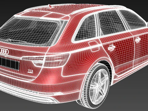 Audi A4 Avant 2016 3D Model